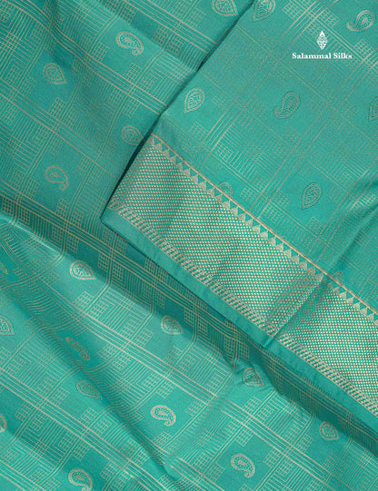 Semi Silk Saree - Wine Purple Colour Body With Traditional Evening Morning Border