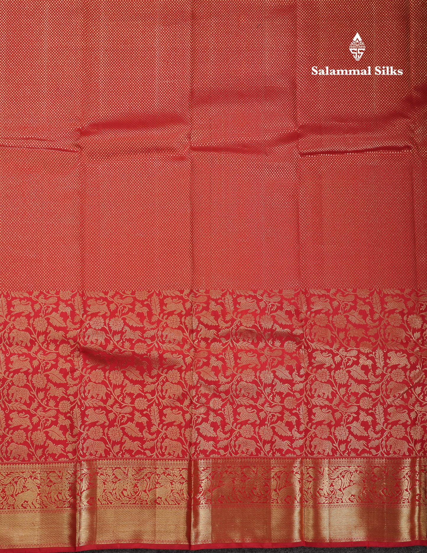 Beautiful Redish Maroon Vanasingaram Bridal Pure Kanjiivaram Silk Saree With Traditional Border