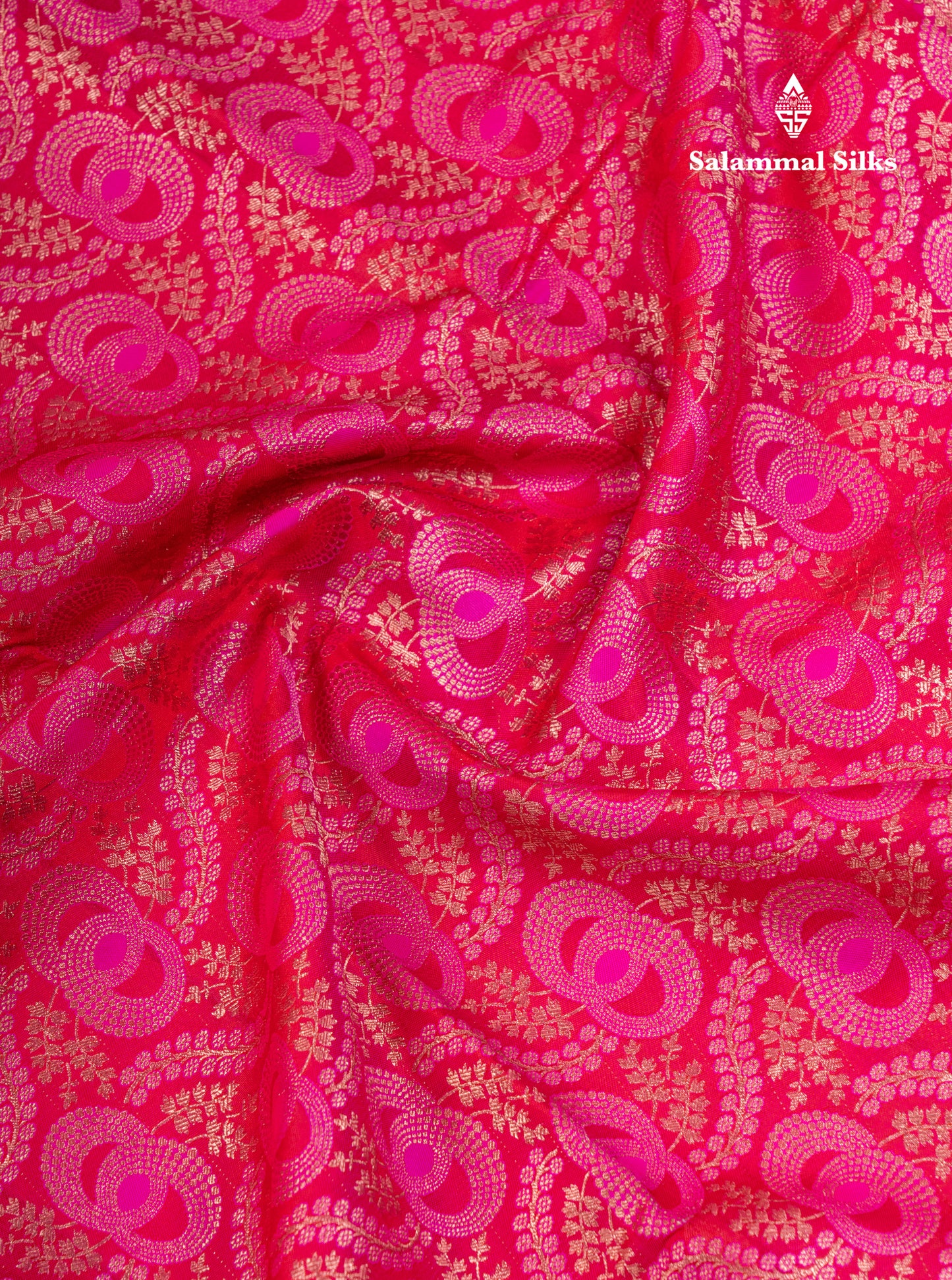 Pink Puremix Silk Saree With Contrast Magenta Traditional Evening Morning Border