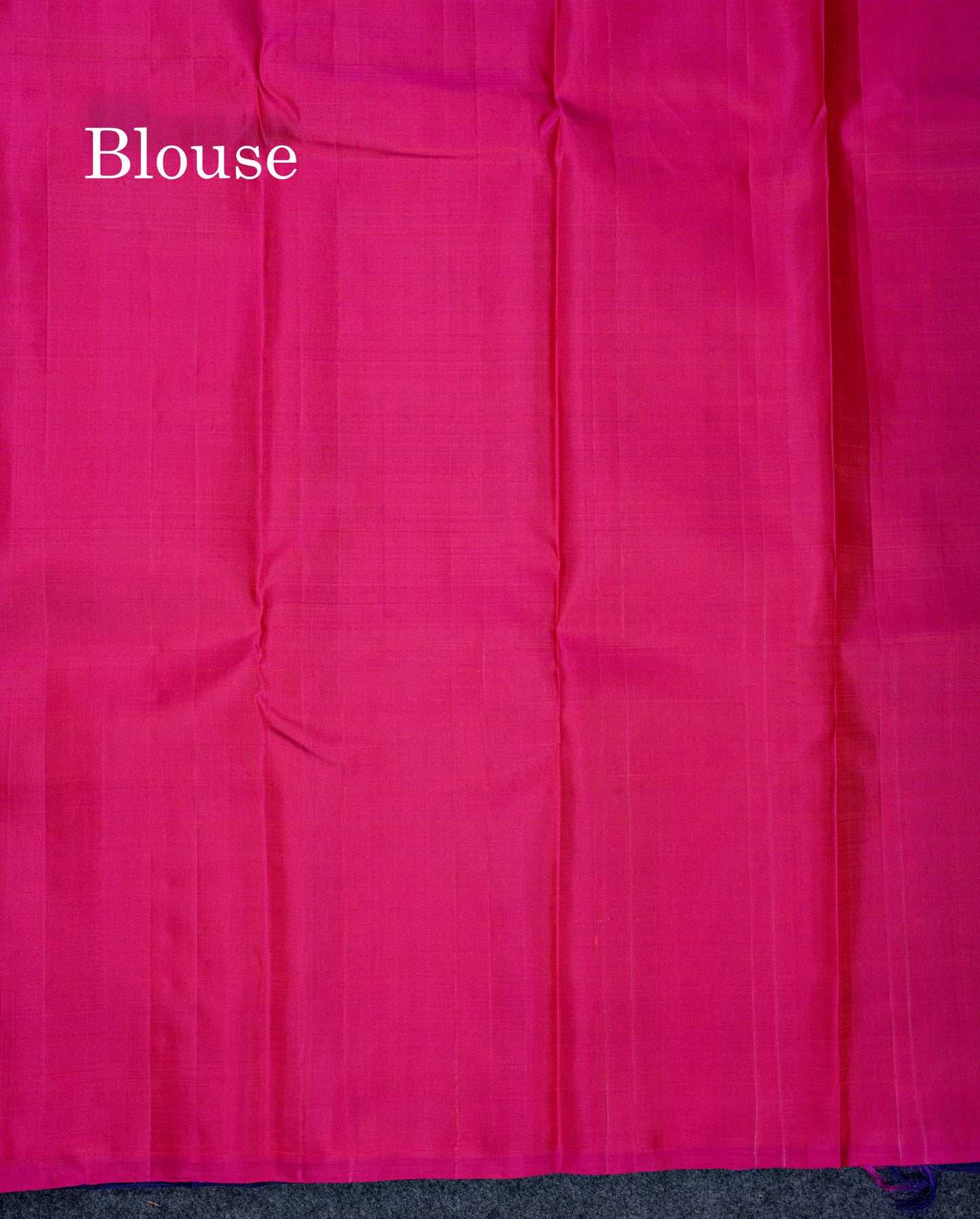 Beautiful Navy Blue Fancy Pure Kanjivaram Silk Saree With Contrast Pink Blouse