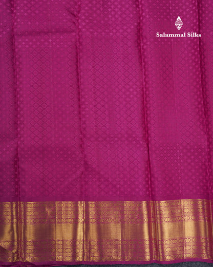 Orange Grand Beautiful Bridal Pure Kanjivaram Silk Saree With Magenta Border