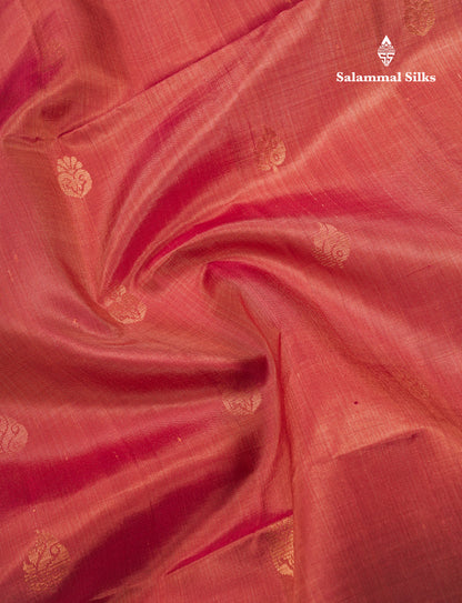 Beautiful Light Chocolate Pure Kanjivaram Soft Silk Saree With Contrast Manthulir Yellow Blouse