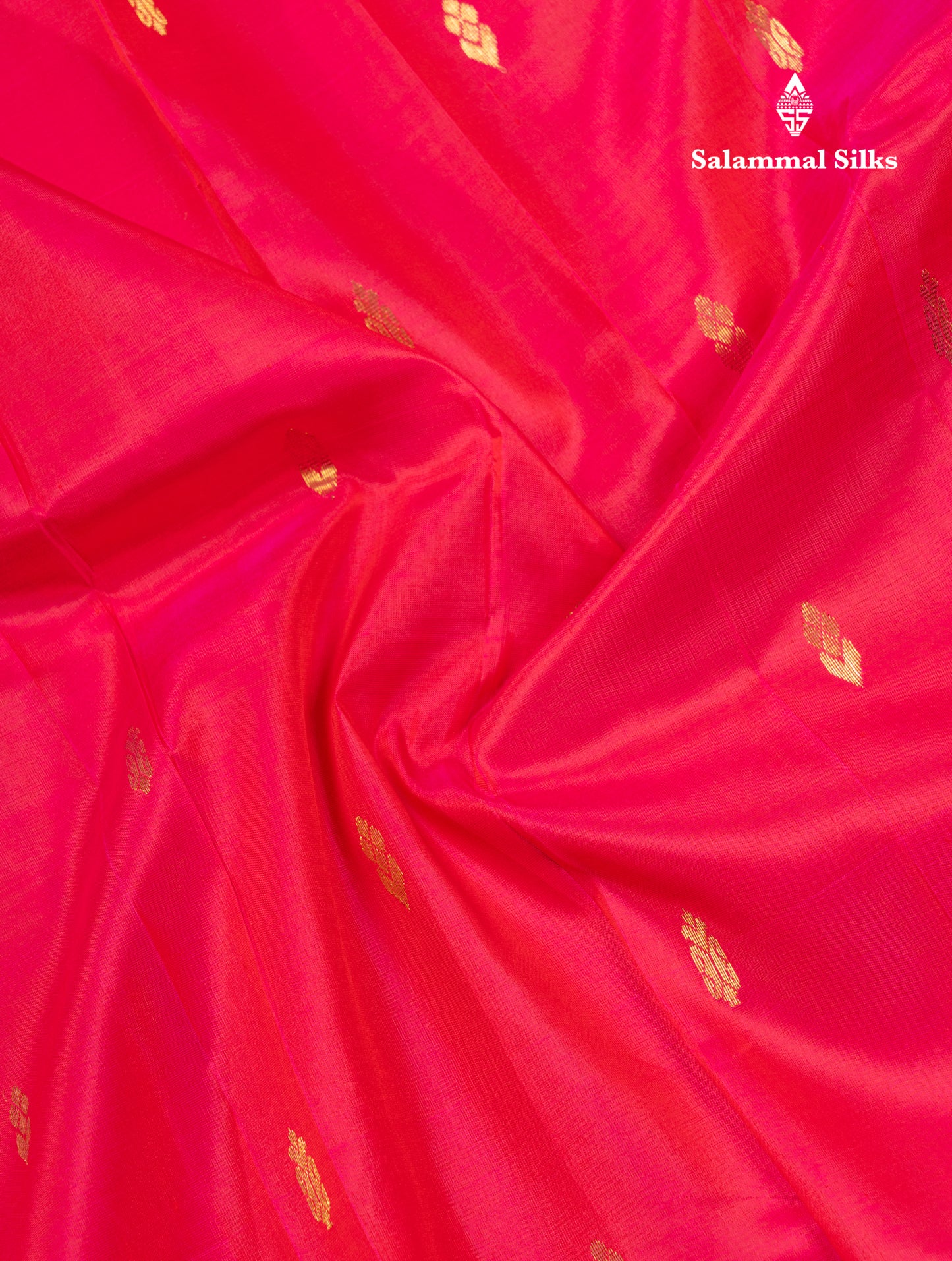 Dual Tone Reddish Pink Pure Kanjivaram Silk Saree With Contrast Light Blue One Side Traditional Border