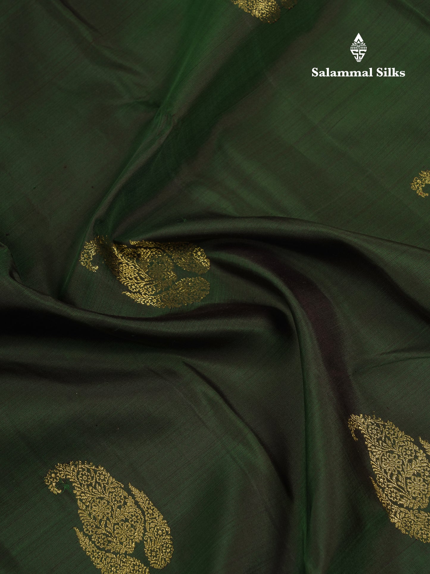 Beautiful Bottle Green Pure Kanjivaram Silk Saree with Contrast Pink Traditional Evening Morning Border