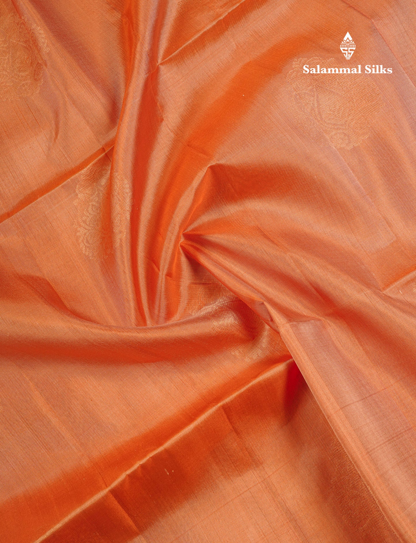 Beautiful Peach Pure Kanjivaram Soft Silk Saree With Contrast Vadamalli Blouse