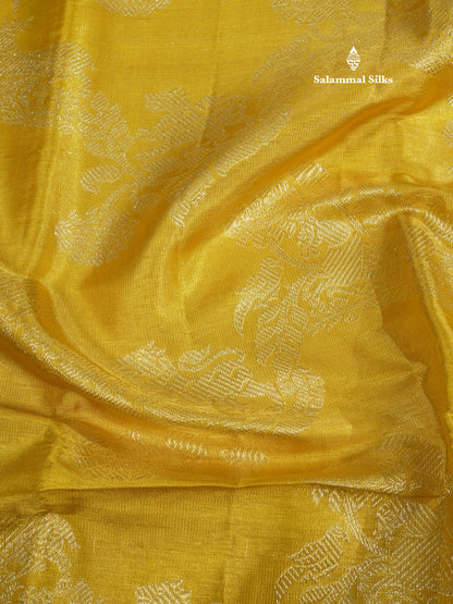 Beautiful Gold Tissue Pure Kanjivaram Silk Saree (2G) Zari With Self Border