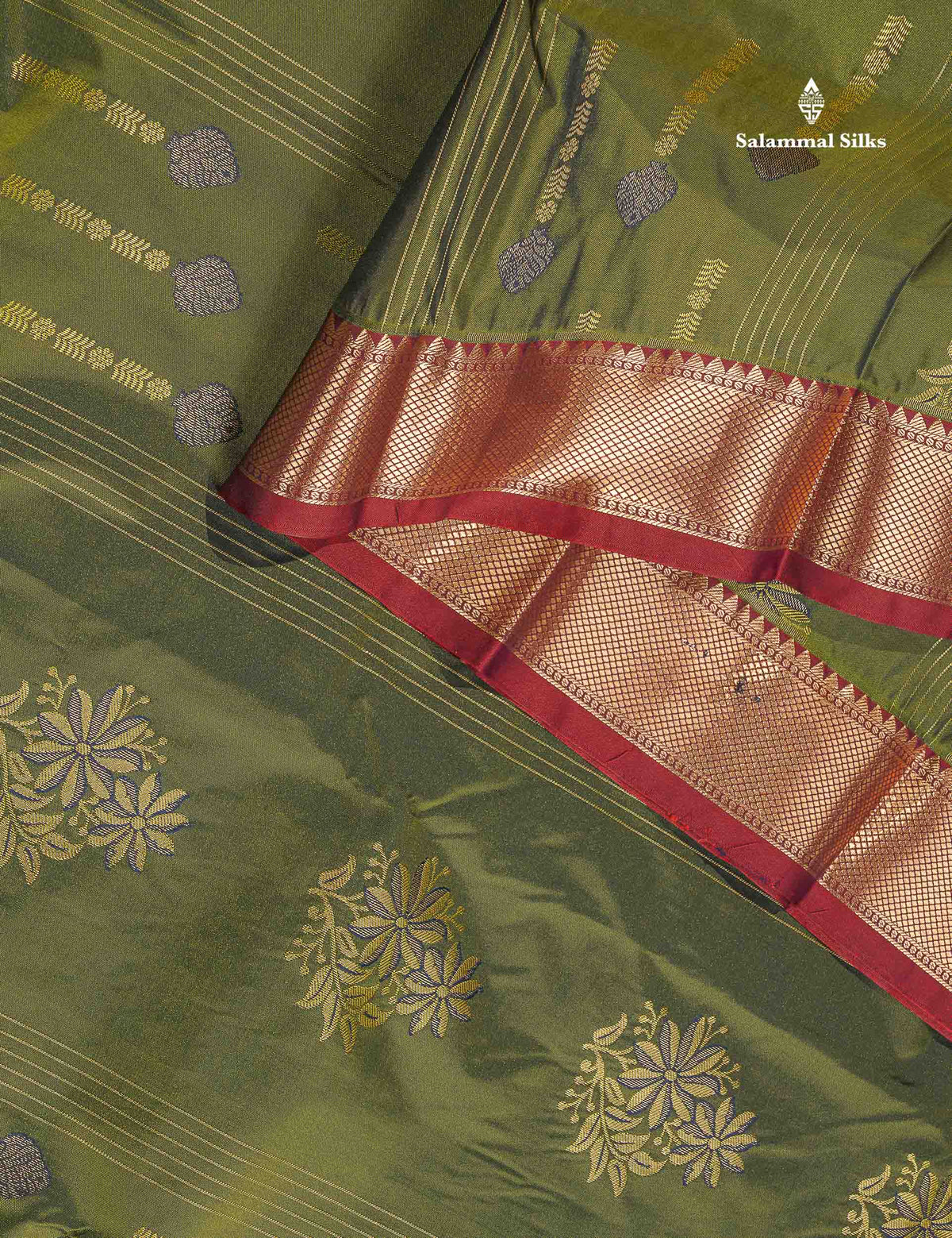 Semi Silk Saree - Grey Colour Body With Contrast Maroon Evening Morning Border