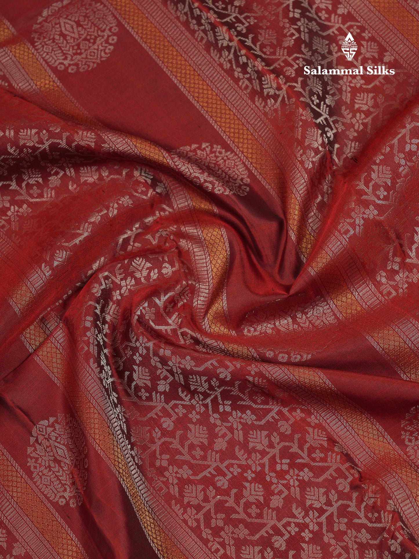 Beautiful Dark Maroon Fancy Pure Kanjivaram Silk Saree With Contrast Rexona Green Blouse