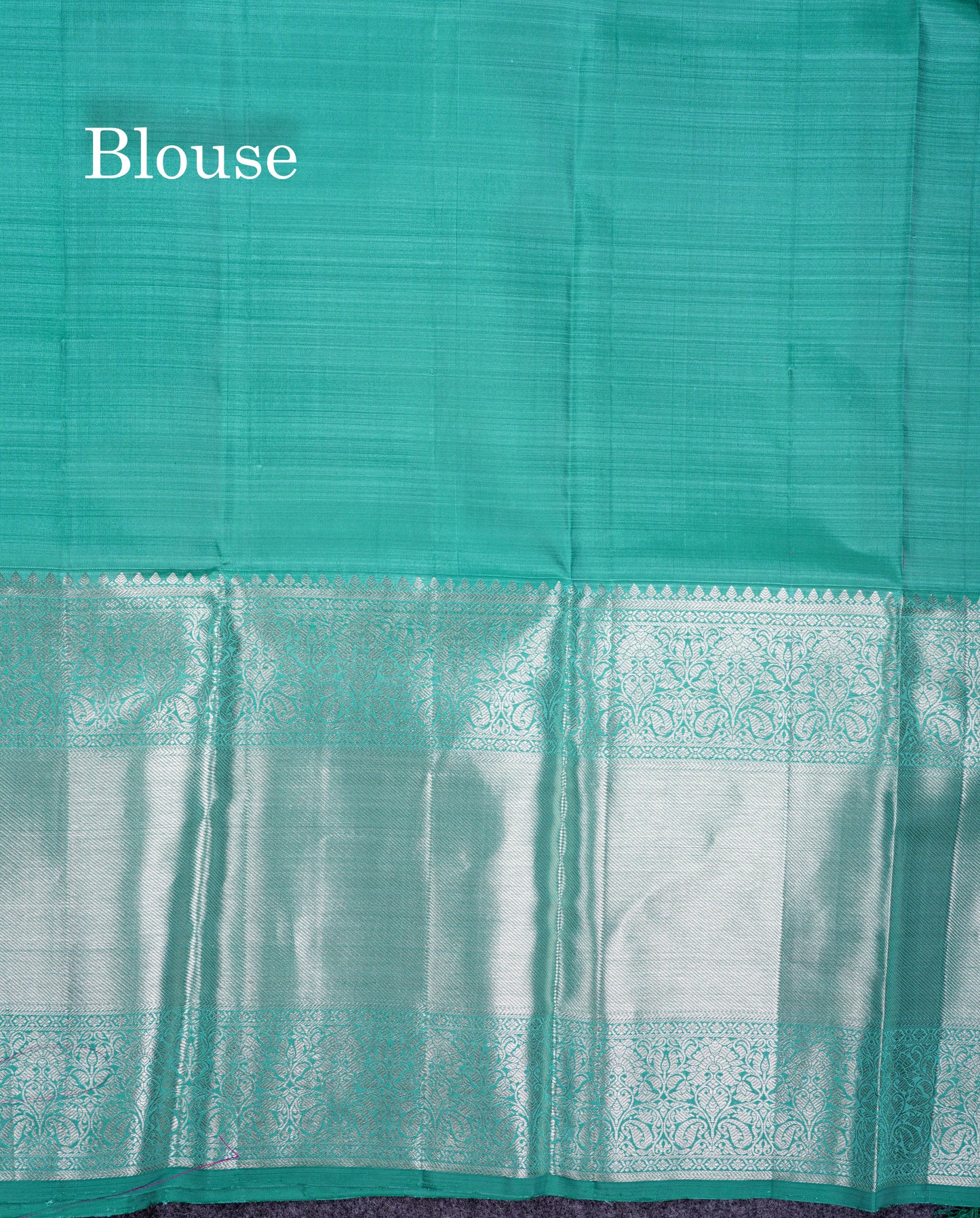 Beautiful Baby Pink Pure Kanjivaram Silk Saree With Contrast Sapphire Green Blouse