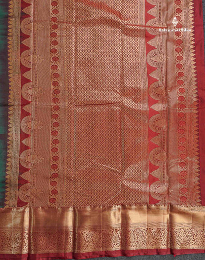 Semi Silk Saree - Beige Colour Body With Contrast Orange Traditional Evening Morning Border