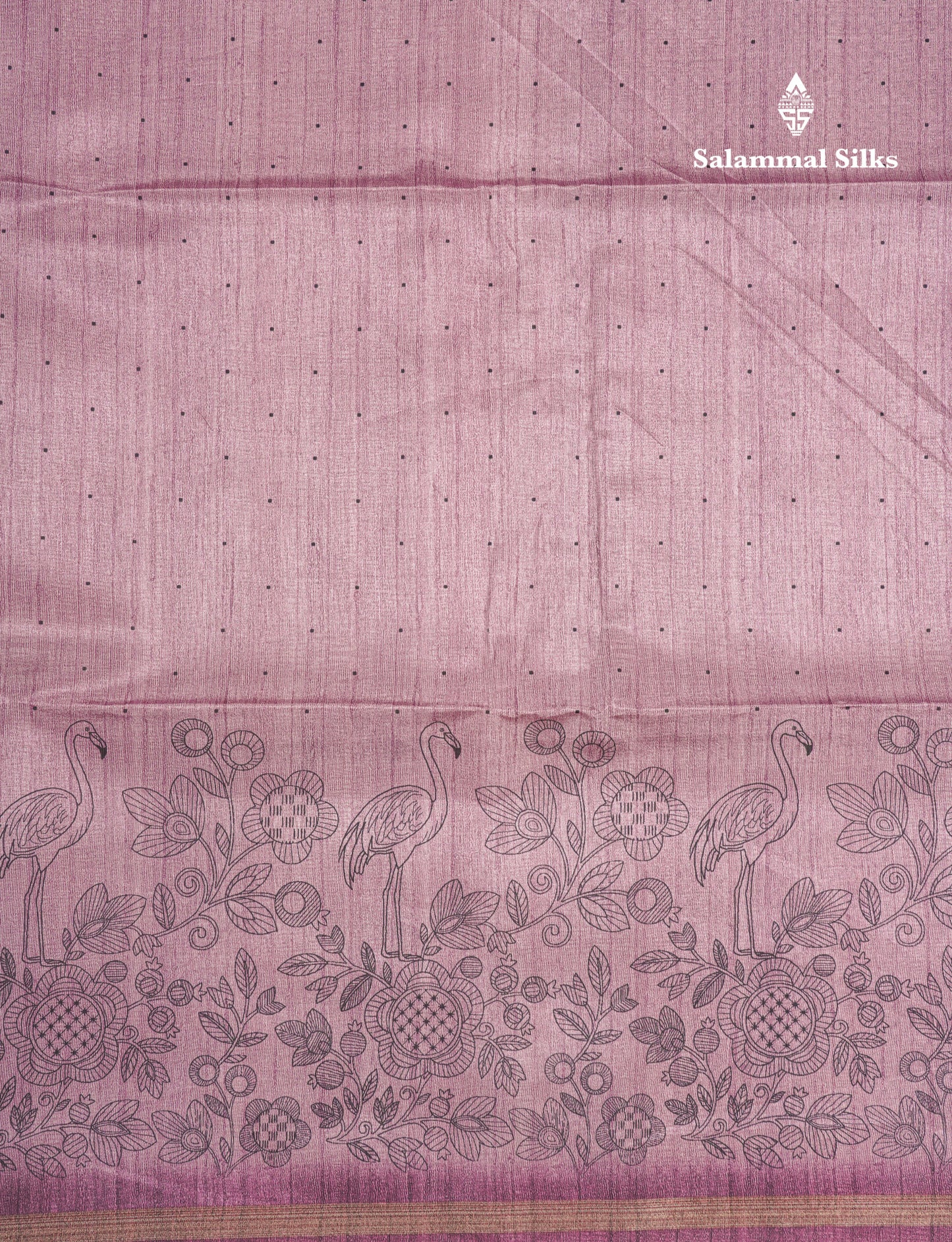 Sandal Colour Semi Tussar Fancy Saree With Designer Blouse