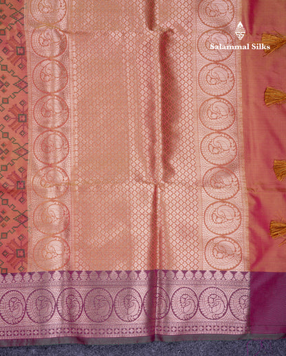 Beautiful Sea Blue Semi Soft Silk Saree With Contrast Light Purple Traditional Border