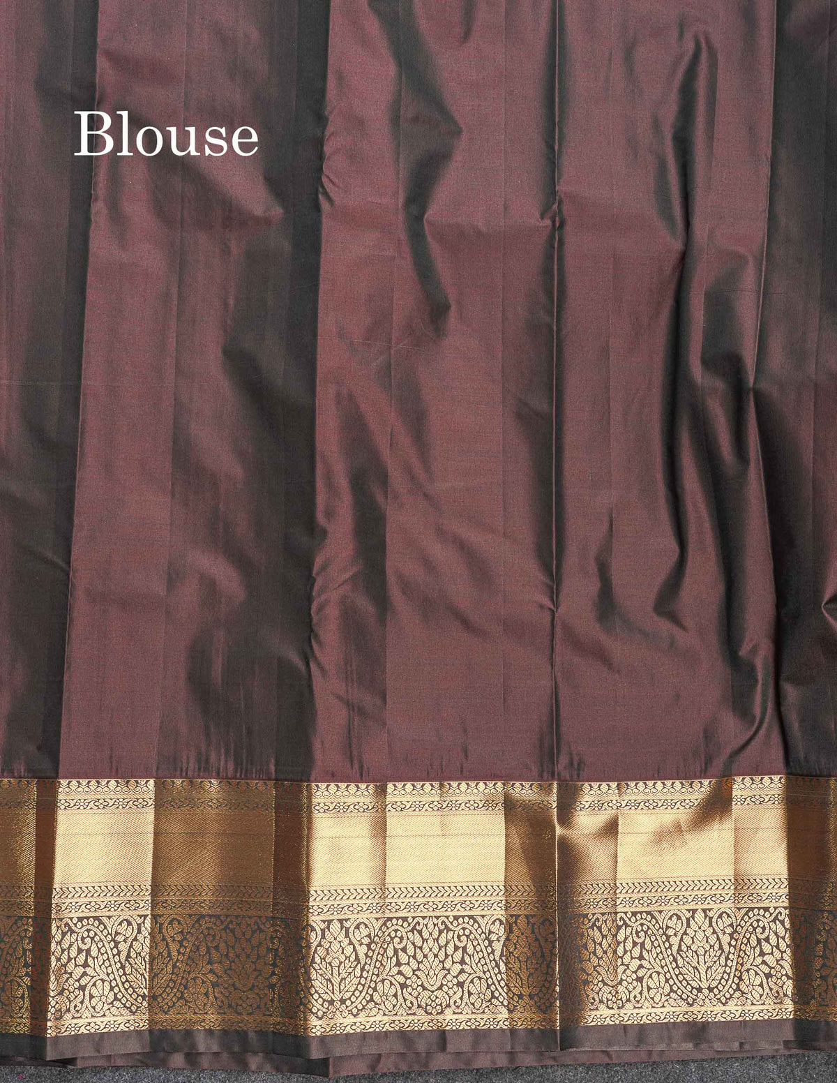 Semi Silk Saree - Dual Tone Green Colour Body With Contrast Dark Brown Traditional Evening Morning Border