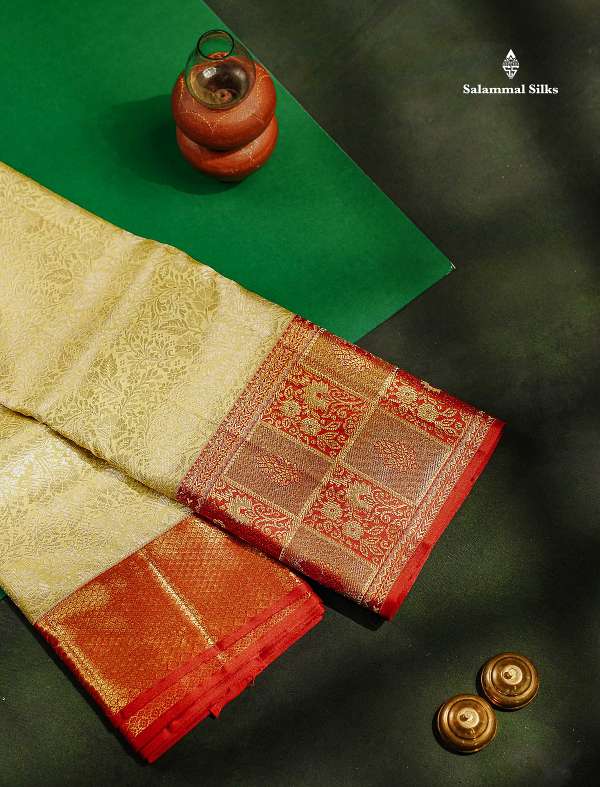 Beautiful Pista Green Bridal Pure Kanjivaram Silk Saree With Contrast Maroon Fancy Border