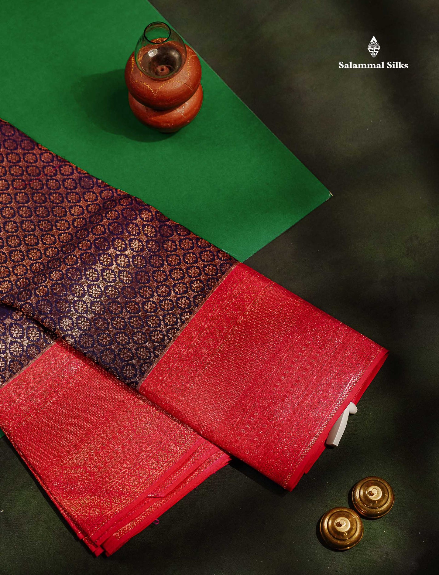 Purple Color Kanjivaram Pure Silk Saree with Pink Blouse