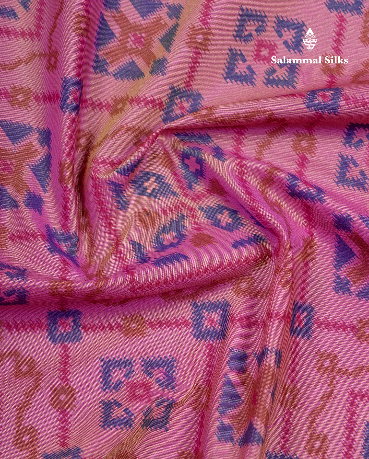 Beautiful Light Pink Semi Soft Silk Saree With Contrast Purple Fancy Border