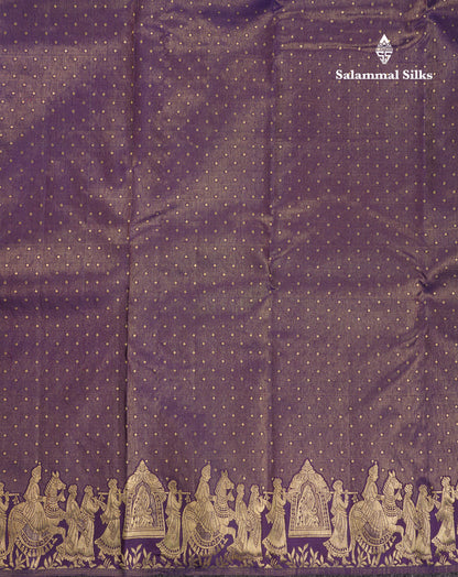 Chilly Red Pure Kanjivaram Silk Saree With Traditional Pallaku Border