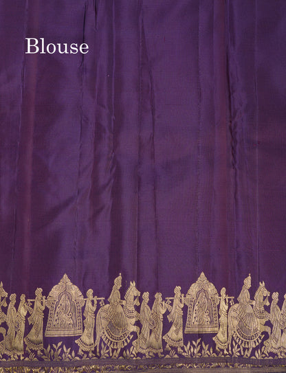 Chilly Red Pure Kanjivaram Silk Saree With Traditional Pallaku Border