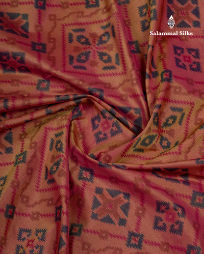 Beautiful Light Pink Semi Soft Silk Saree With Contrast Purple Fancy Border