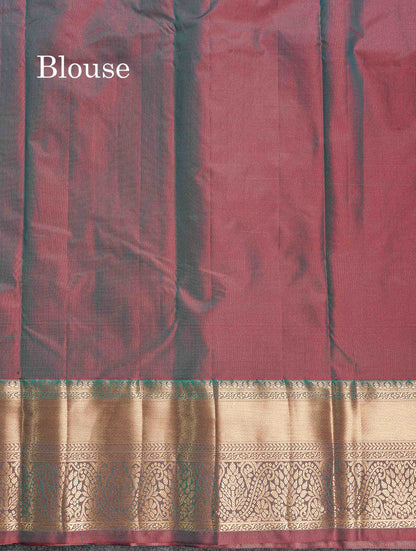 Semi Silk Saree - Beige Colour Body With Contrast Orange Traditional Evening Morning Border