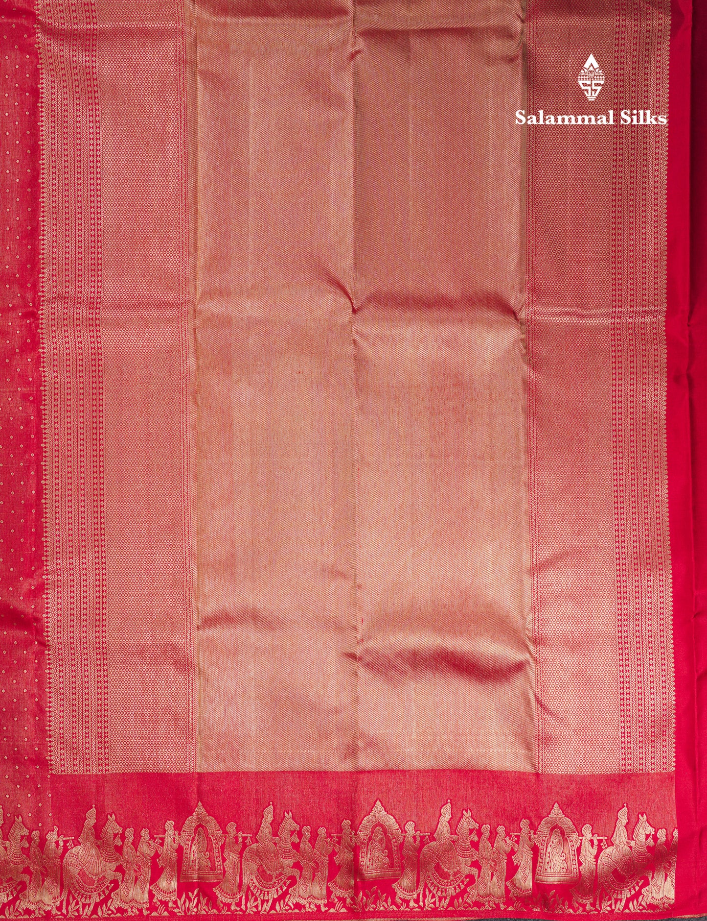 Chilly Red Pure Kanjivaram Silk Saree With Traditional Pallaku Border