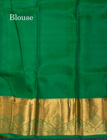 Maroon Bridal Pure Kanjivaram Silk Saree With Contrast Green Blouse