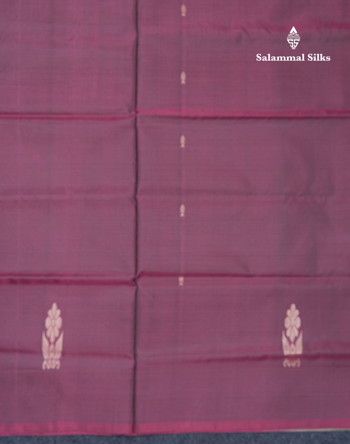 Magenta Banana Pinth Saree (Vaazhainaar Pattu) With Contrast Sandal Blouse