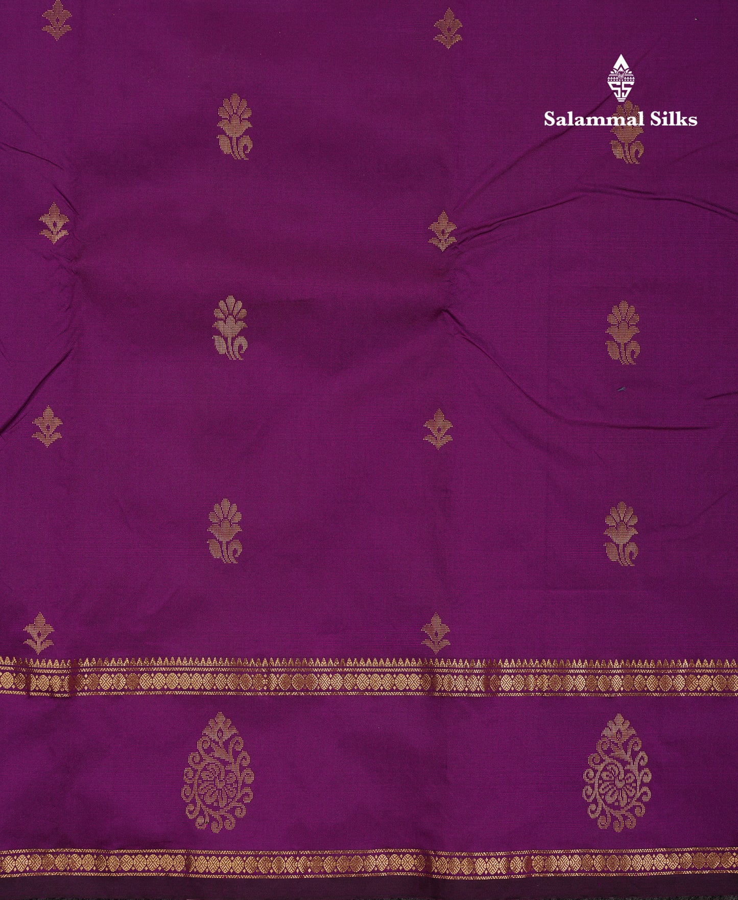 Beautiful Grey Semi Silk Saree With Tarditional Rettapet Border