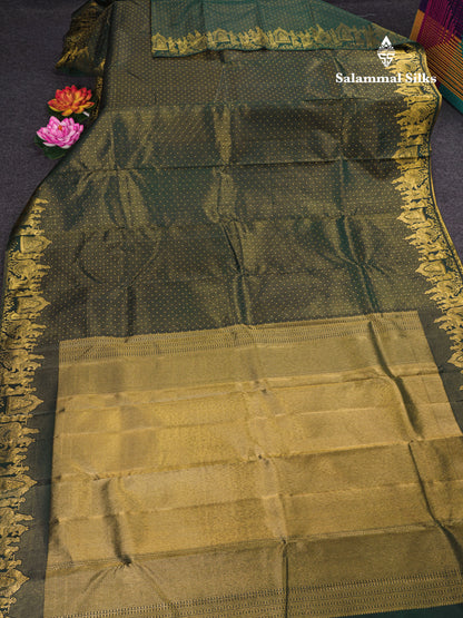 Chilly Red Pure Kanjivaram Silk Saree With Traditional Pallaku Border