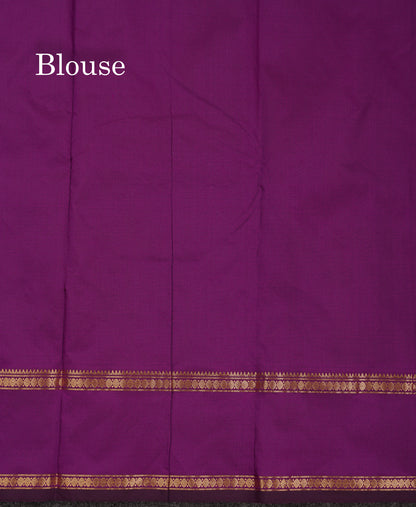 Beautiful Grey Semi Silk Saree With Tarditional Rettapet Border