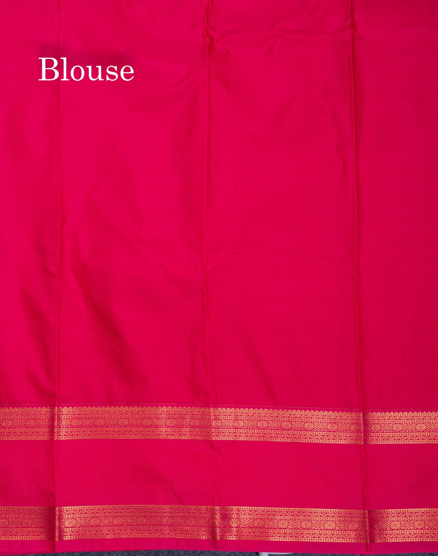 Sky Blue Tiny Zari Checks With Butta Semi Silk Saree With Contrast Pink Rettapet Border