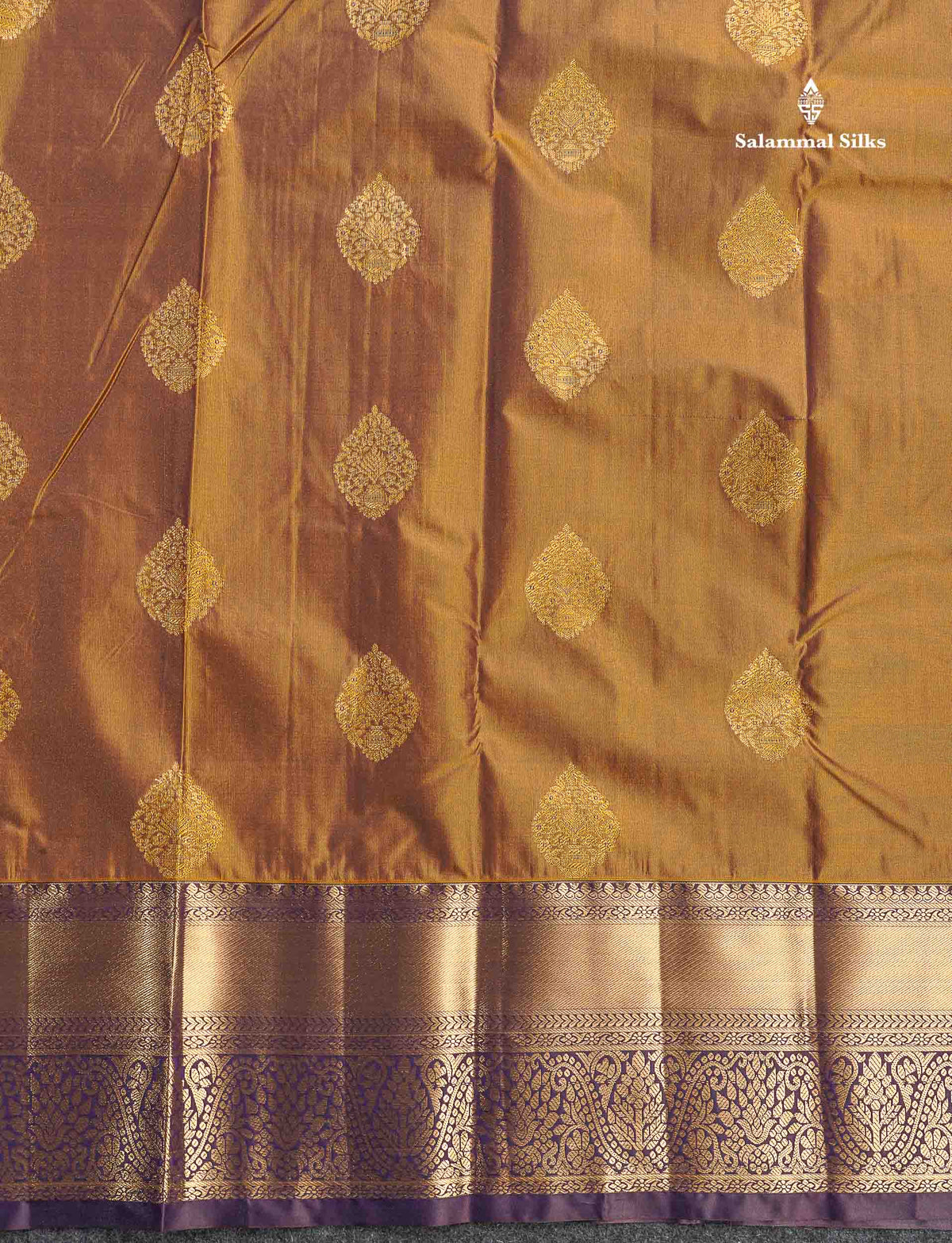 Semi Silk Saree - Beige Colour Body With Contrast Orange Traditional Evening Morning Border