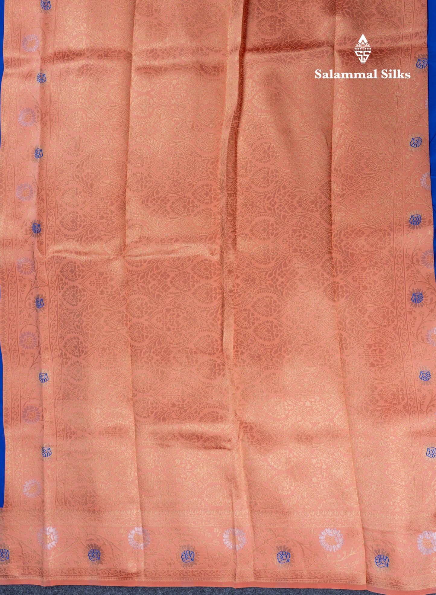 Sea Green Semi Silk Saree With Contrast Lavender Border