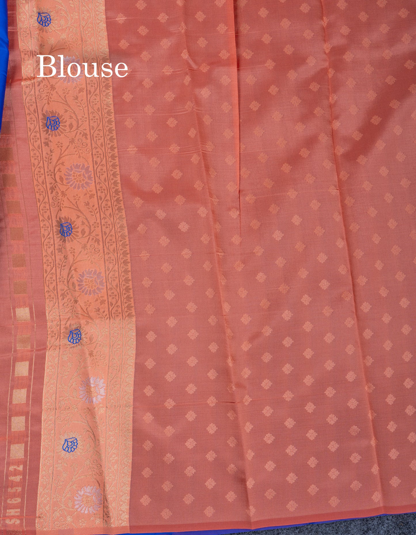 Sea Green Semi Silk Saree With Contrast Lavender Border