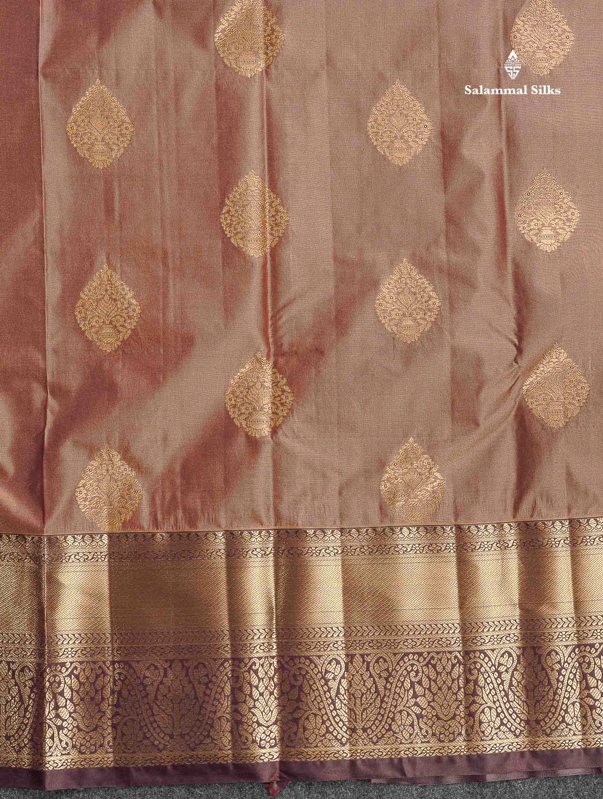 Semi Silk Saree - Beige Colour Body With Contrast Orange Traditional Evening Morning Border