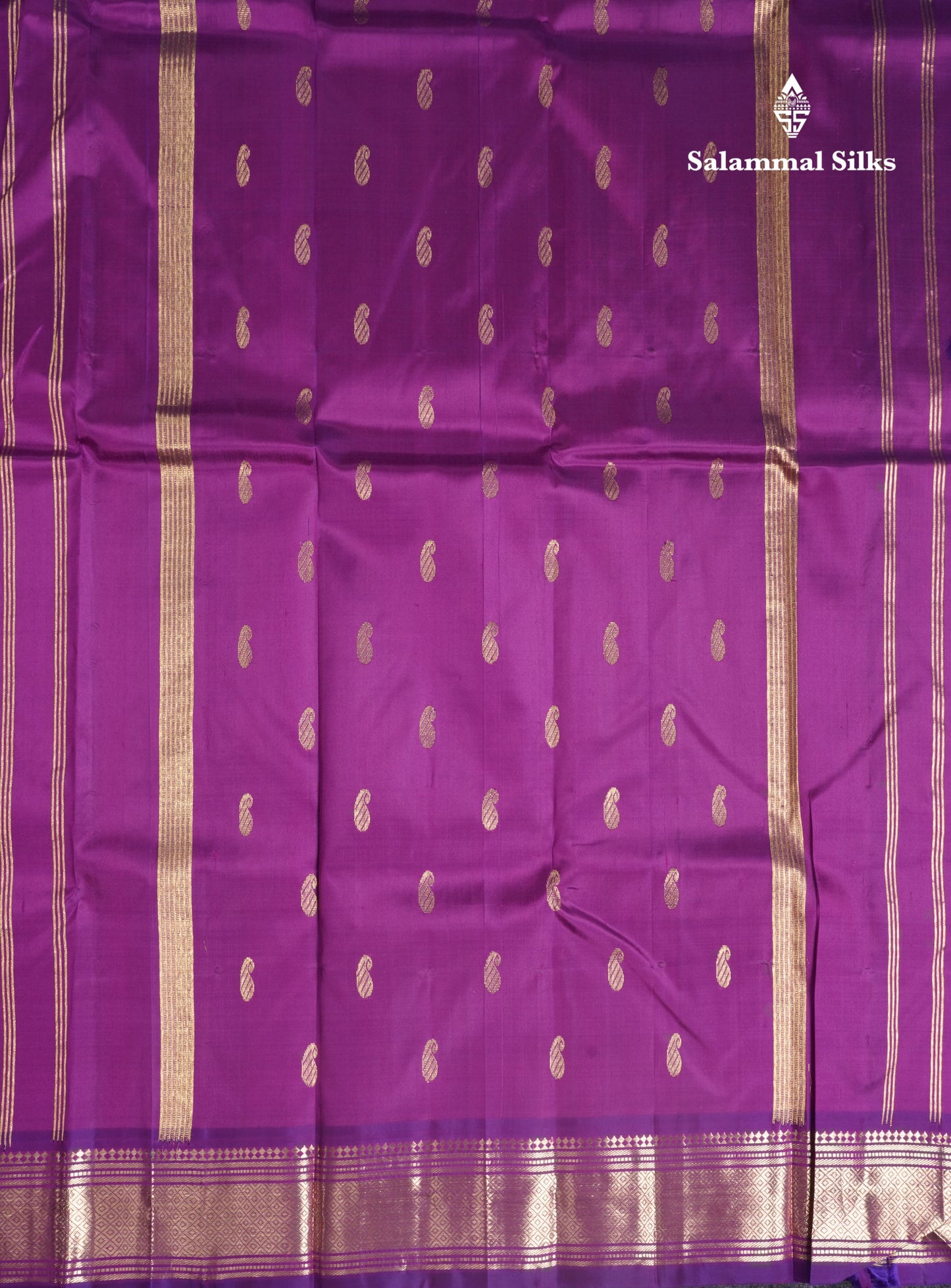 Vadamalli Pure Kanjivaram Silk Saree With Self One Side Border