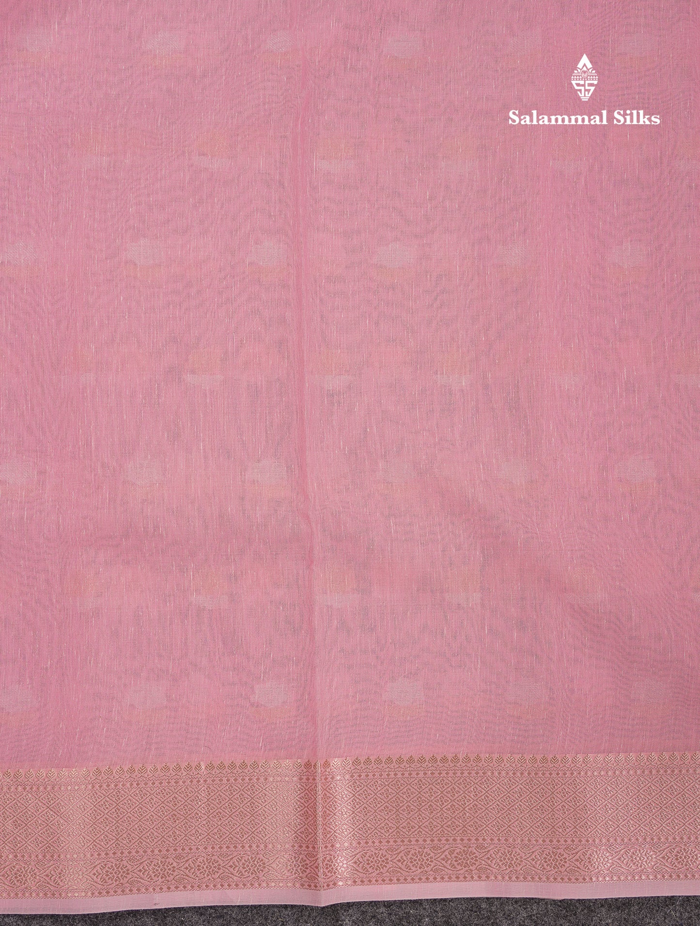 Beautiful Elaichi Green Silver And Copper Zari Buttas Linen Mix Cotton Fancy Saree With Tarditional Border
