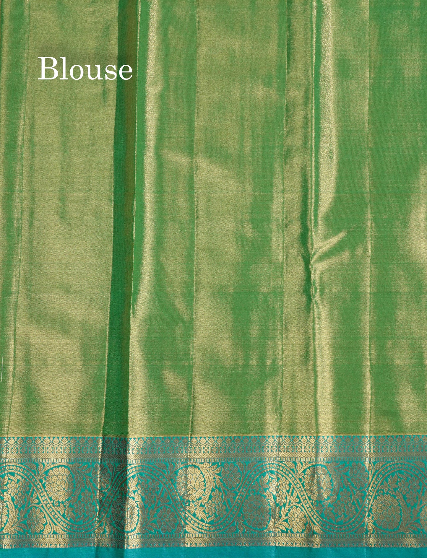 Light Green Tissue Bridal Semi Silk Saree With Contrast Magenta Border