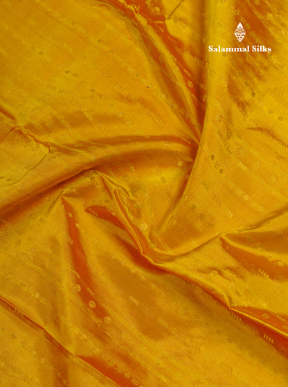 Mustard Yellow Puremix Silk Saree With Contrast Royal Blue Traditional Evenving Morning Border