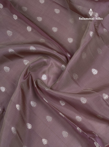 Light Chocolate Puremix Silk Saree With Contrast Light Maroon Traditional Evenving Morning Border