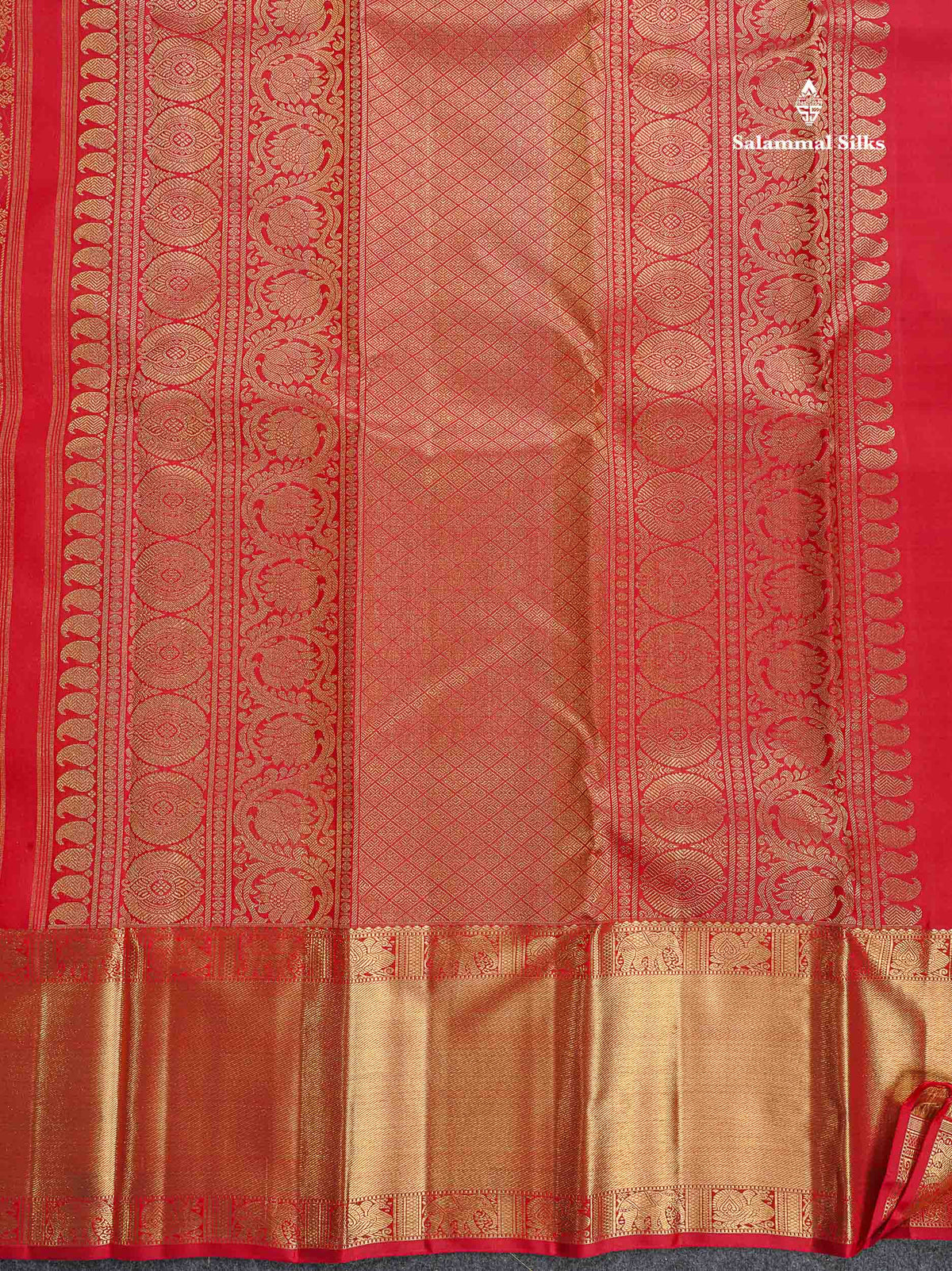 2G Zari Bridal Kanjivaram Pure Silk Saree - Maroon Colour Body With Traditional Evening Morning Border