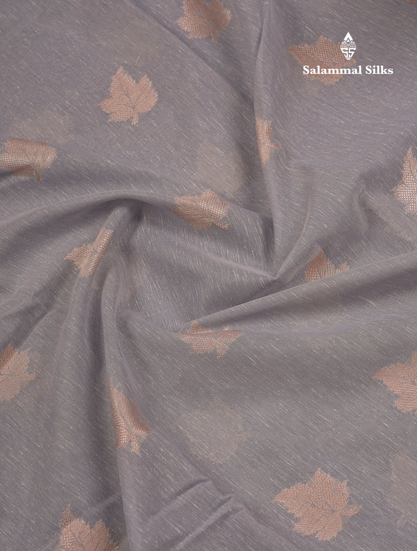 Beautiful Elaichi Green Silver And Copper Zari Buttas Linen Mix Cotton Fancy Saree With Tarditional Border