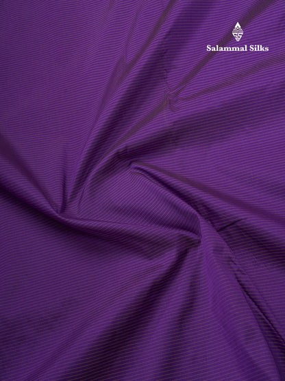 9 Yards Semi Silk Saree Purple With Self Border