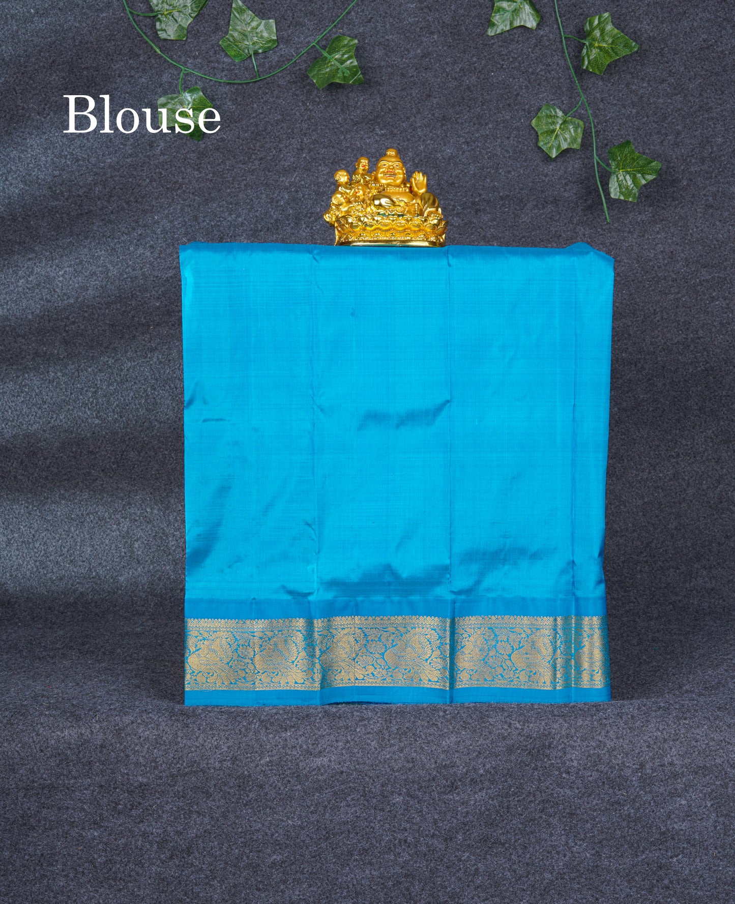 Pure Silk Pattu Pavadai Plain (Lemon Yellow) With Blue Blouse 20"