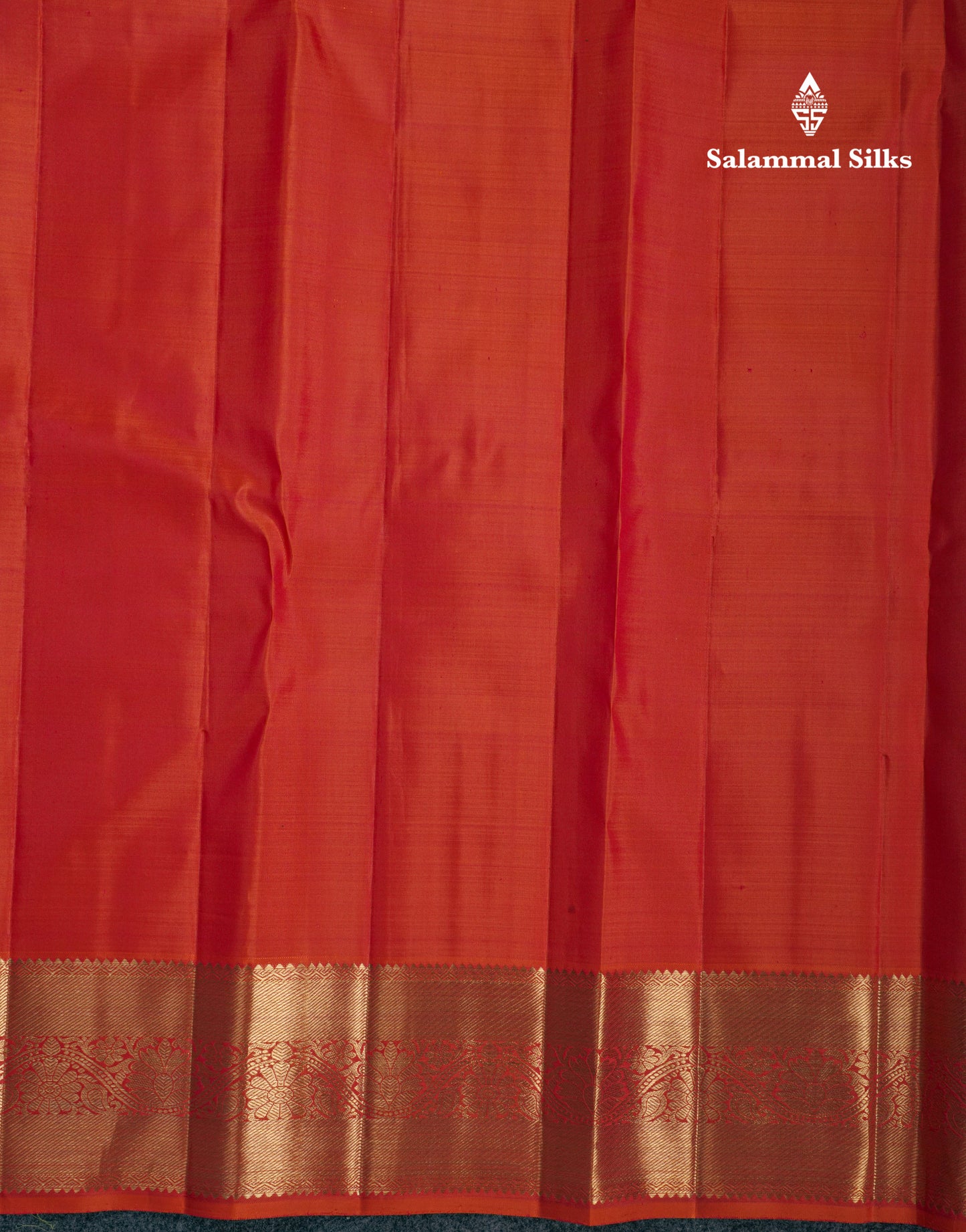 Pinkish Orange Beautiful Bridal 2G Zari Pure Kanjivaram Silk Saree With Self Border