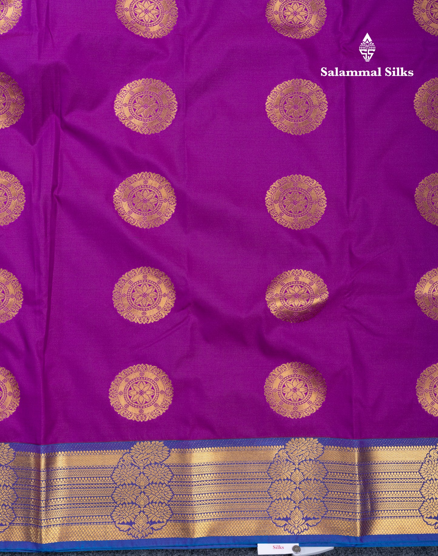 Vadamalli Semi Silk Saree With Contrast Blue Blouse