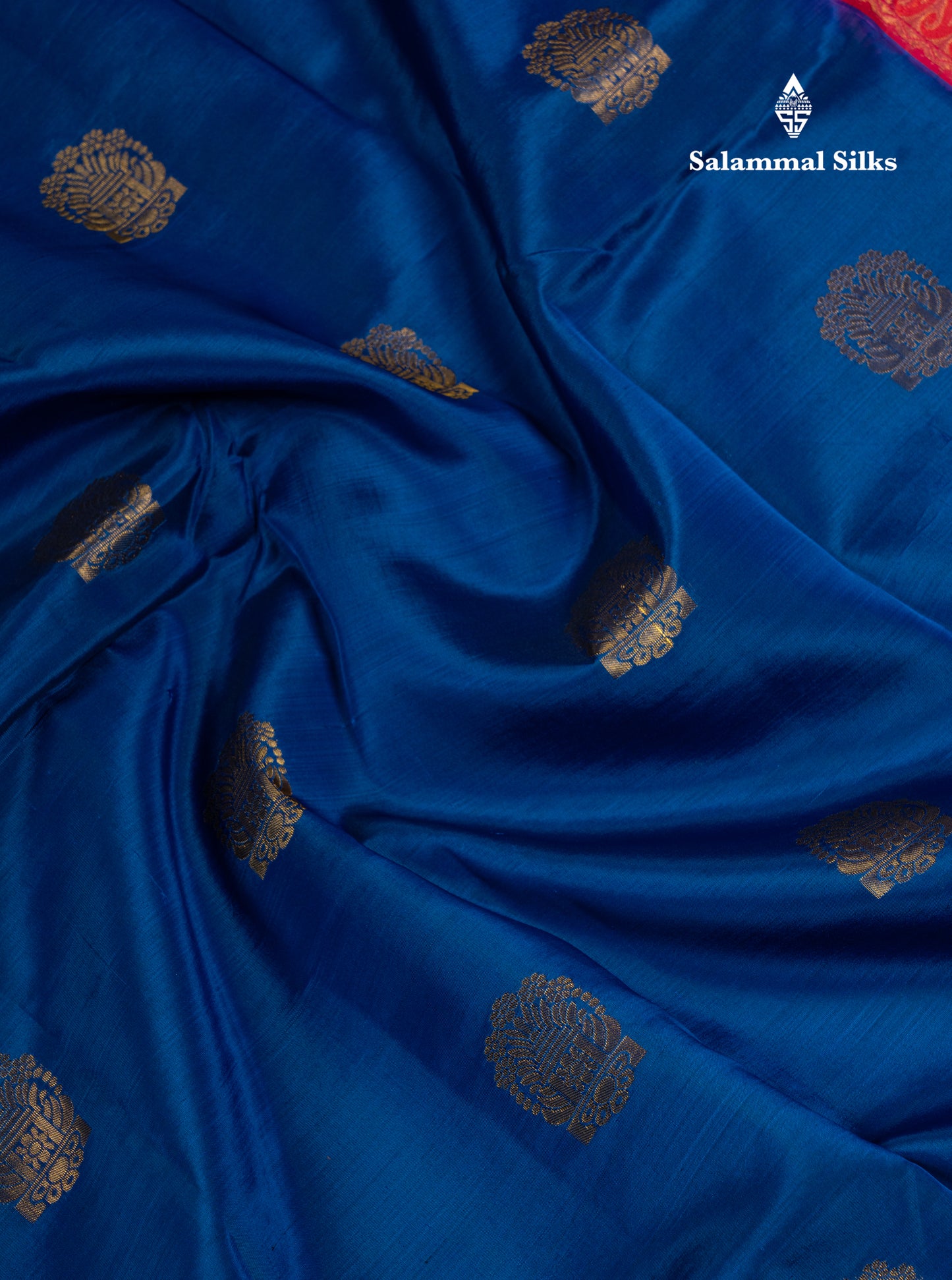 Peacock Blue Puremix Silk Saree With Traditional Evening Morning Border