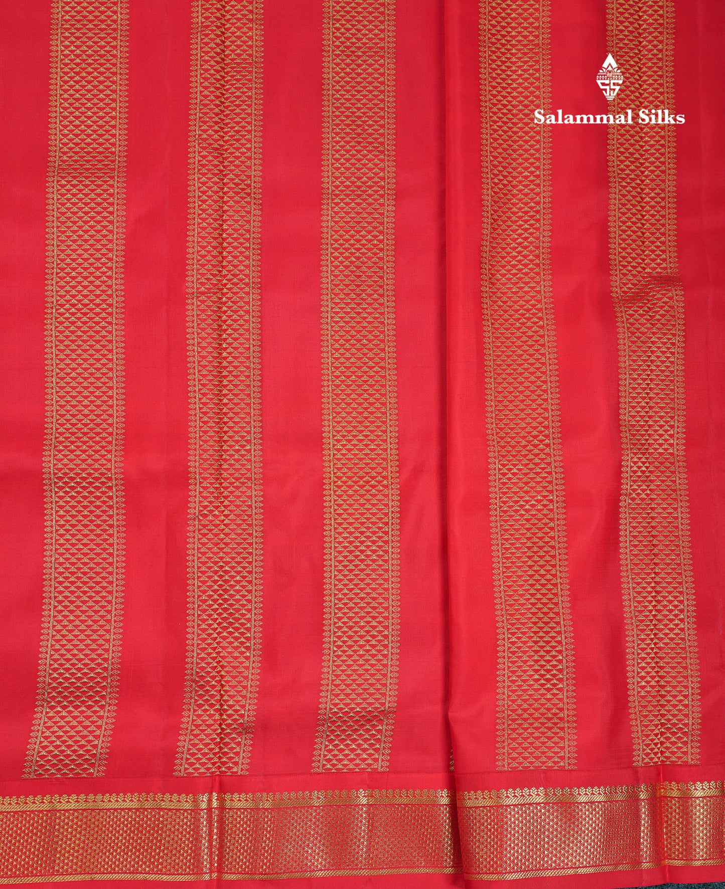Korvai Beautiful Yellow 10 Yards Pure Silk Saree With (4.1 inch) Contrast Chilly Red Traditional Border