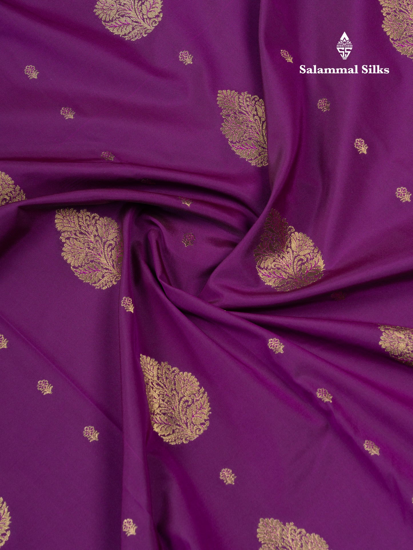 Dark Purple Semi Silk Saree With Contrast Pista Green Border