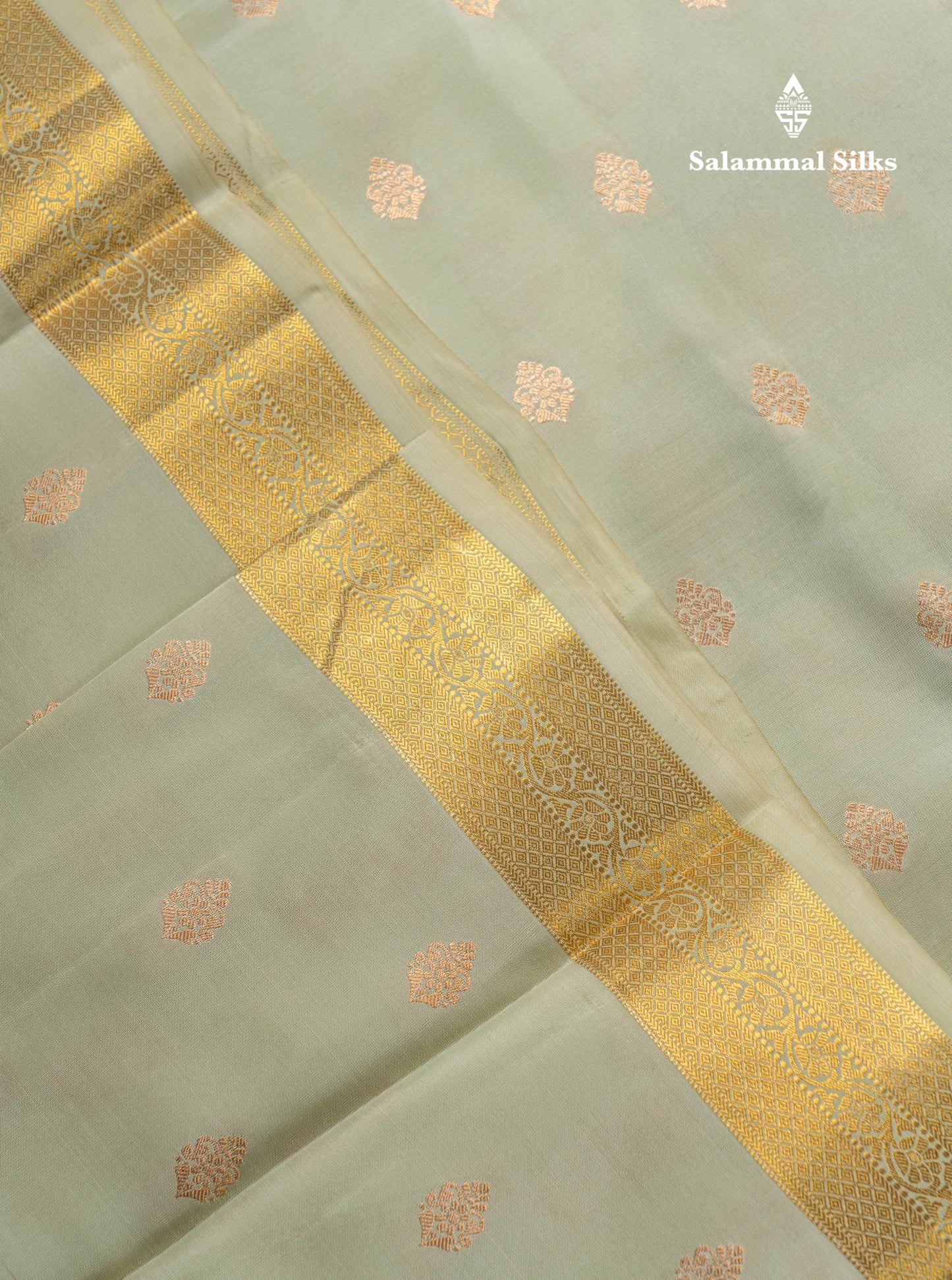 Light Elaichi Green Puremix Silk Saree With Contrast Mustard Yellow Blouse
